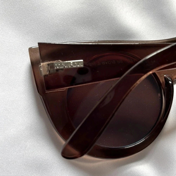 MINKPINK By Brave and Free Brown Polarized Doublecross Sunglasses - Picture 4 of 10